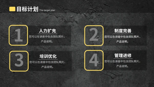 季度工作计划汇报总结通用PPT