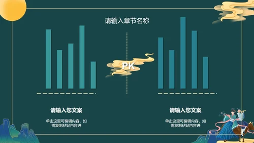 绿色古风七夕活动策划PPT模板