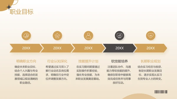棕色商务风实习生求职简历PPT