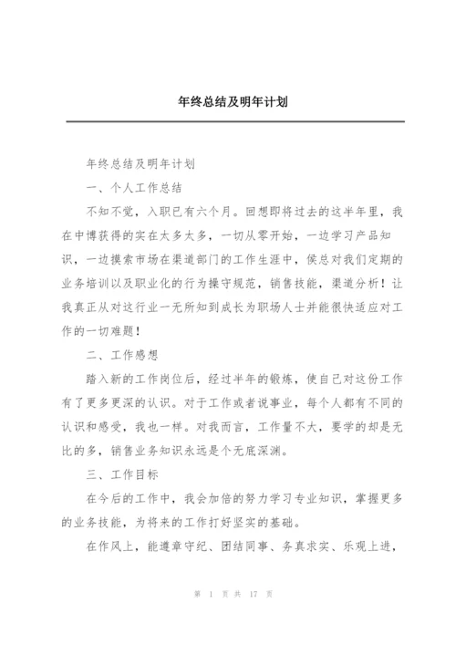 年终总结及明年计划.docx