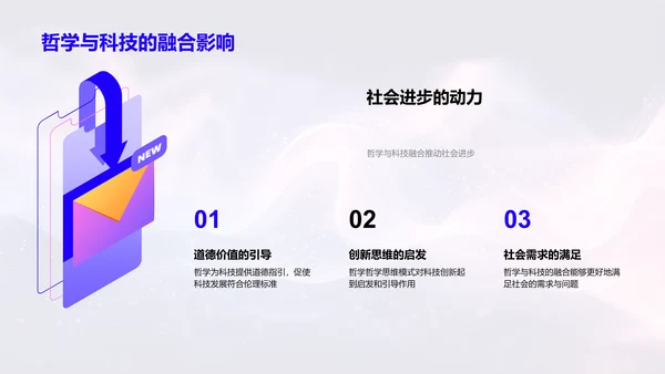 科技与哲学融合PPT模板