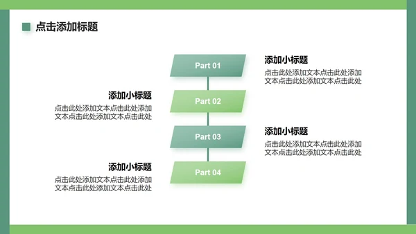 绿色简约风新疆旅游路线PPT模板