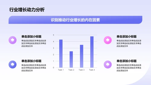 蓝色3D风数据分析报告PPT模板