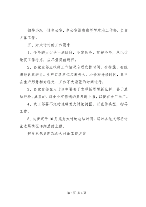 解放思想更新观念大讨论工作方案 (7).docx