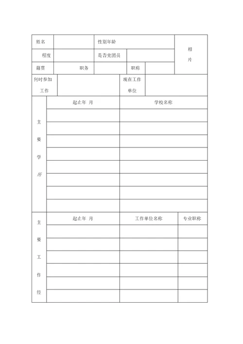 汕头市中心医院进修申请表