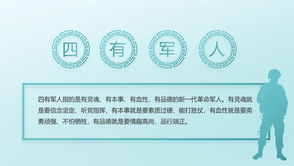 八一部队军队国防青春梦PPT动态模板
