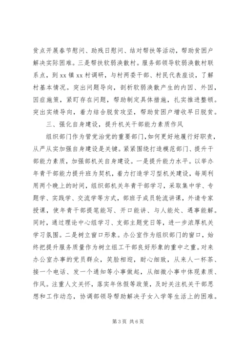 组织部办公室XX年工作总结和XX年工作计划.docx