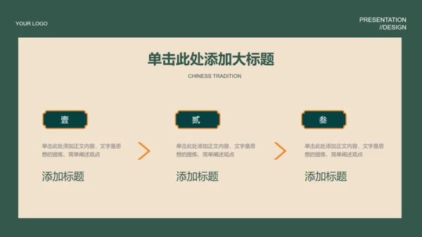 绿色中国风通用PPT演示模板