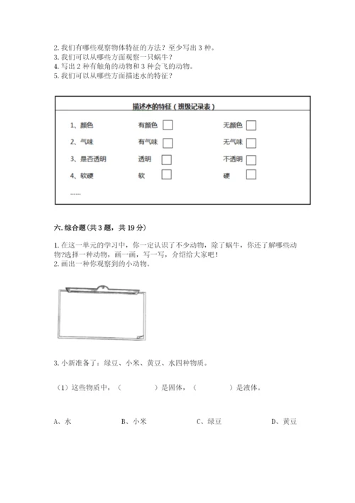 教科版一年级下册科学期末测试卷带答案ab卷.docx