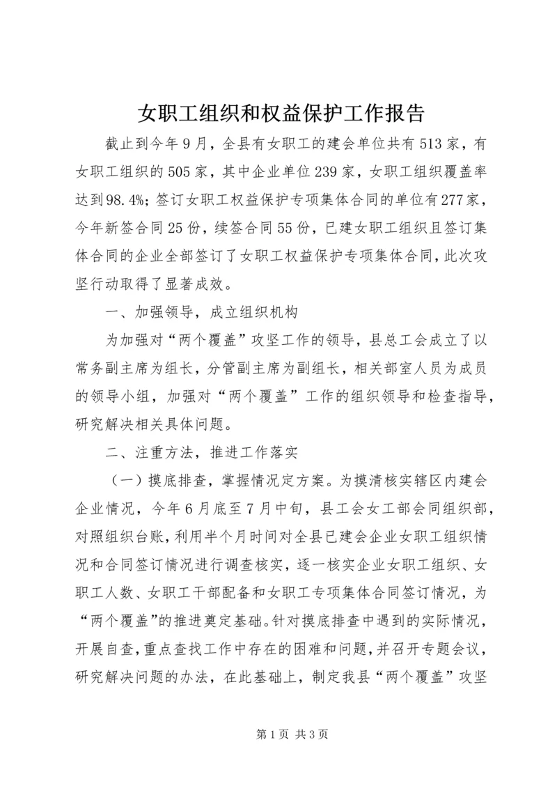 女职工组织和权益保护工作报告.docx