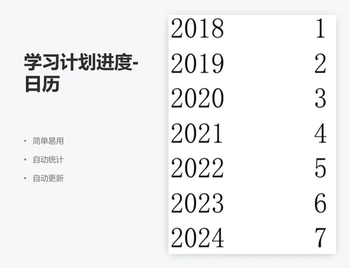 学习计划进度-日历