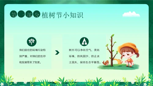3月12日植树节幼儿园植树节主题班会PPT课件