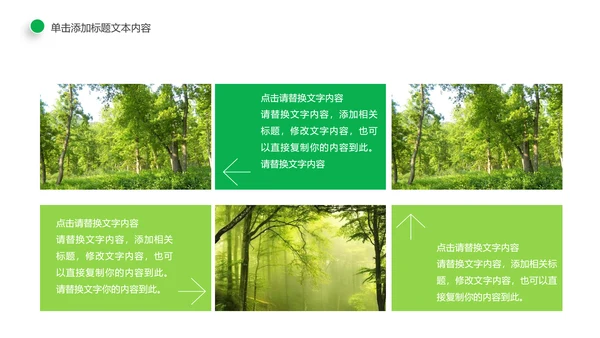 环保绿色森林林业管理工作汇报PPT模板