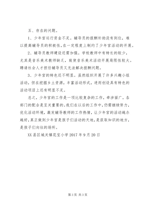 学校少年宫建设自查汇报(5).docx