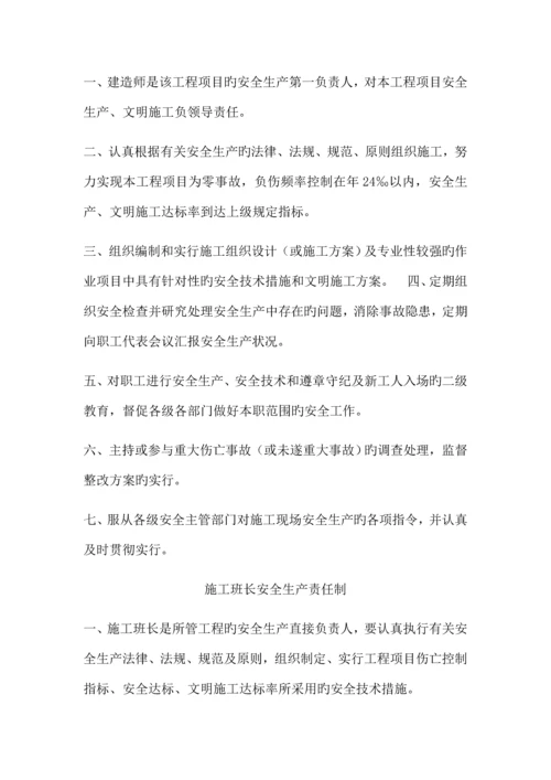 安全生产文明施工责任制度及管理制度.docx