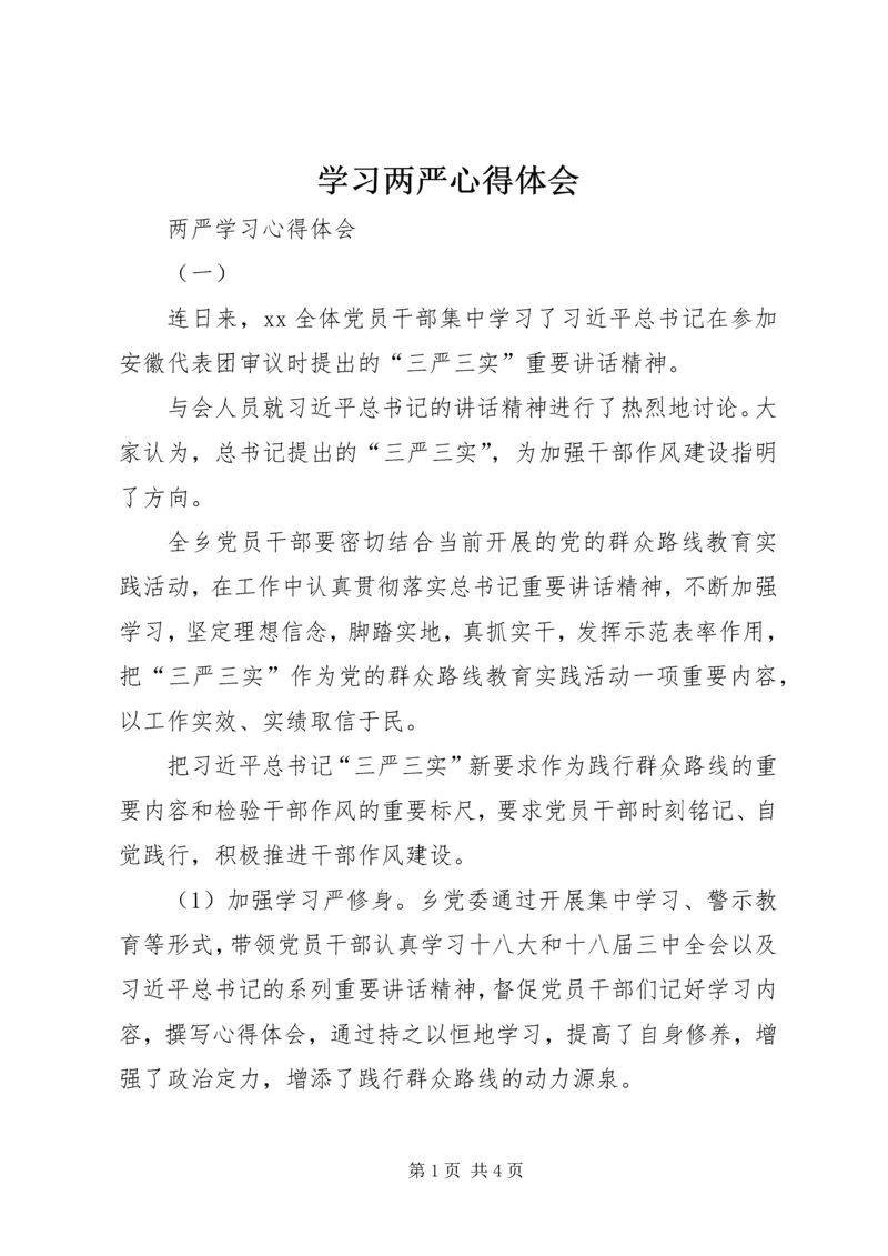 学习两严心得体会 (3).docx
