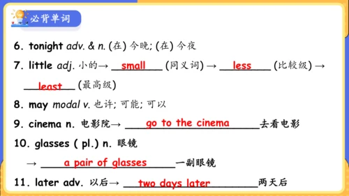 Unit 9 What does he look like单元复习课件（词组+句型+知识点+语法+写