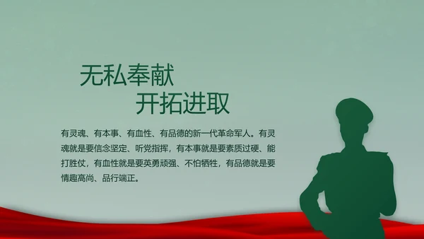 迷彩风入伍部队训练心得体会动态PPT