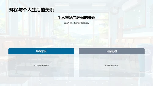 环保主题专业教育PPT模板