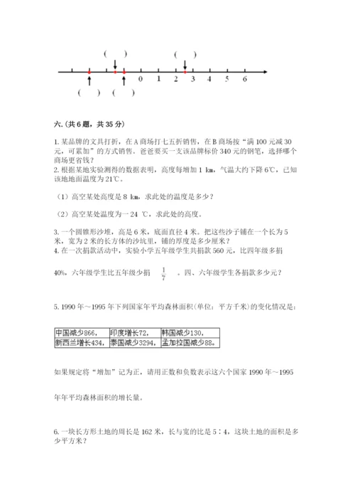 西师大版数学小升初模拟试卷及参考答案【b卷】.docx