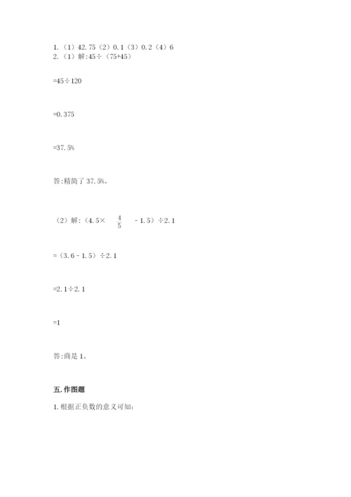 北师大版六年级下册数学期末测试卷附答案（预热题）.docx