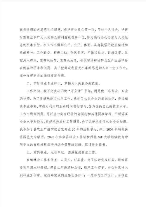 初级职称申报个人工作总结专业技术人员工作总结