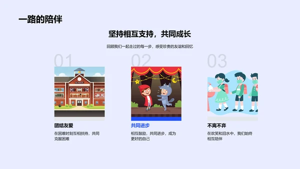 毕业季回顾PPT模板