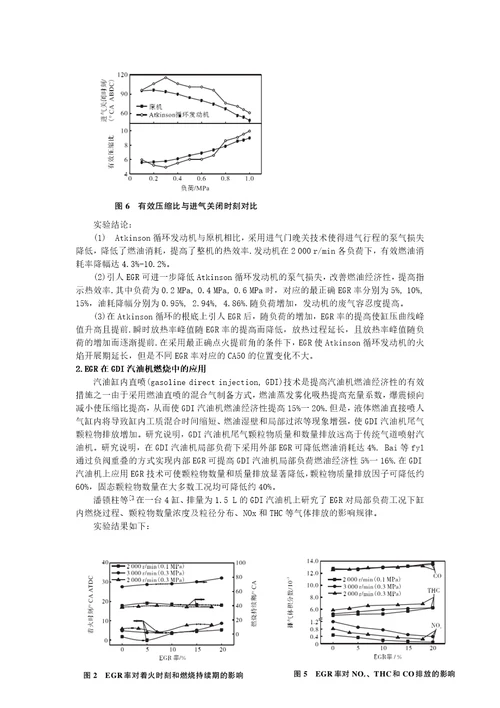 egr原理及其在汽油机中的应用