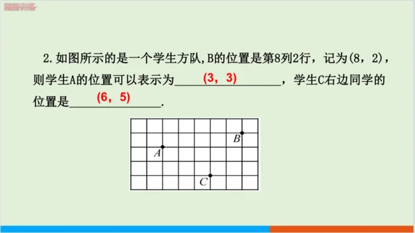7.1.1 有序数对 教学课件--人教版初中数学七年级下