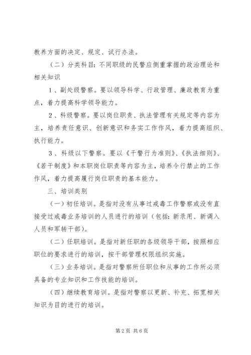 人民警察教育培训工作办法精编.docx