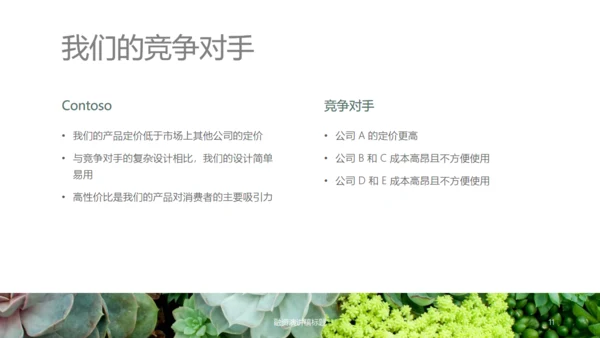 绿植盆栽轻营销演示文稿通用PPT模板