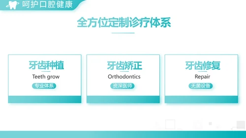 蓝色大气简约口腔医学介绍工作总结动态PPT