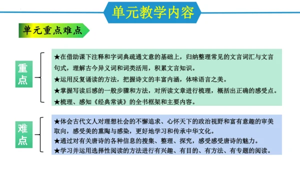 八年级语文下册第三单元（单元解读课件）(共24张PPT)