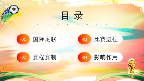 决战足球世界杯PPT模板