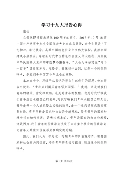 学习十九大报告心得 (14).docx