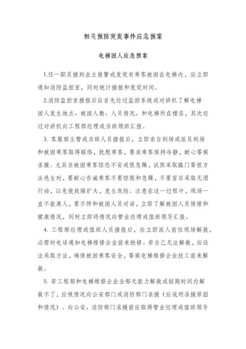 物业应急专题预案大全.docx