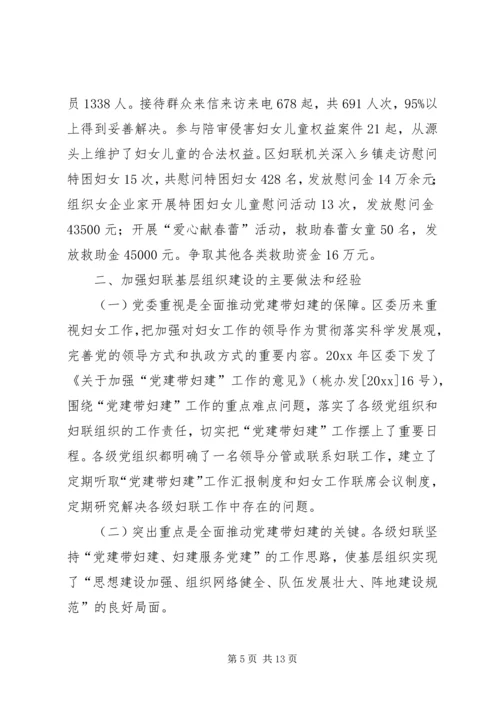 妇联基层组织建设状况调研报告.docx