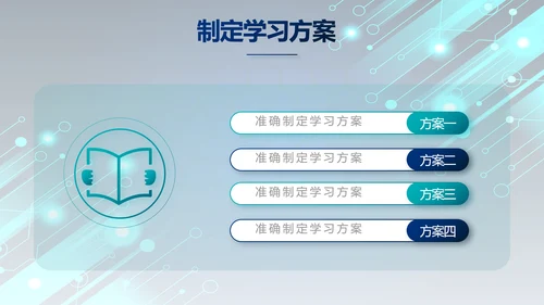 蓝色科技感年终工作总结汇报动态PPT