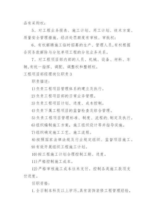 工程项目部经理岗位职责.docx