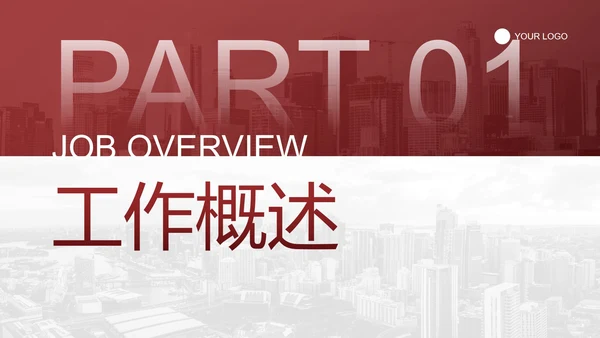 现代简约高级商务实景工作总结汇报PPT模板