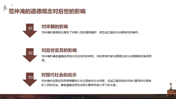 范仲淹介绍通用PPT模板