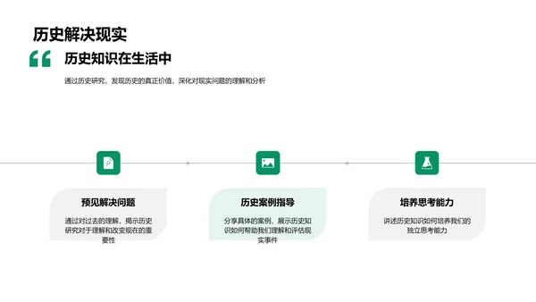 历史与现实交融PPT模板