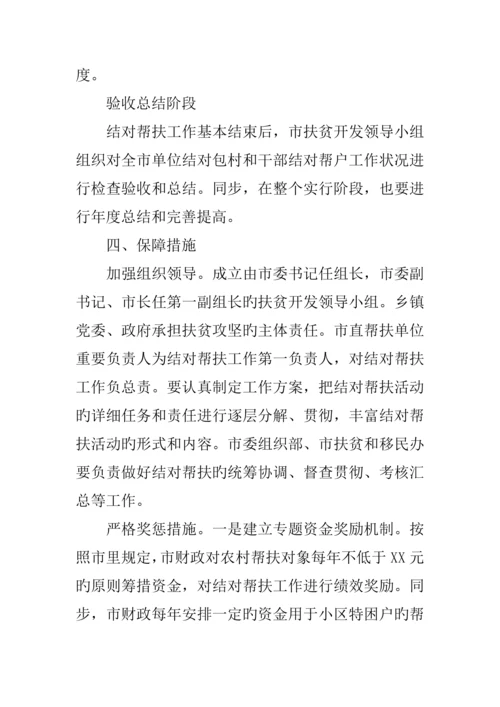 开展结对帮扶精准扶贫开实施方案.docx