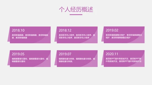 白紫色简约风IT年度工作总结