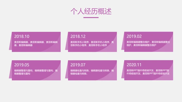 白紫色简约风IT年度工作总结