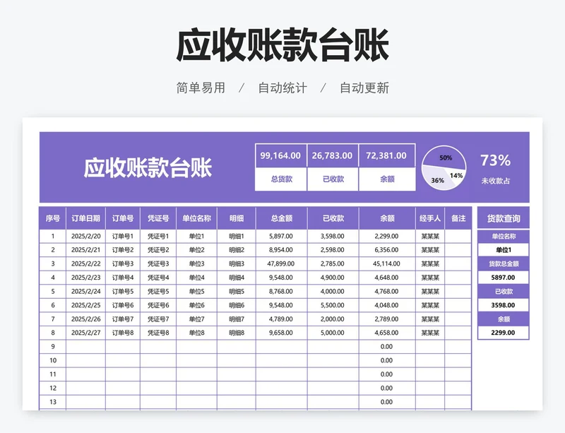 应收账款台账