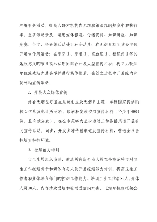 白山市烟草控制监测专项项目实施专题方案.docx