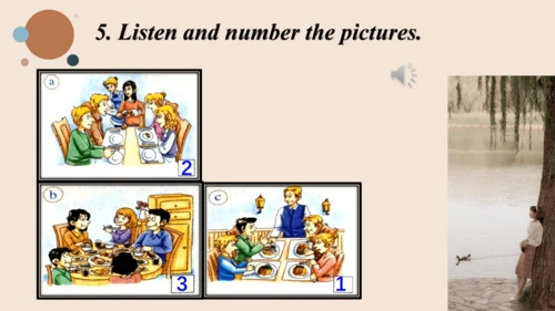 Module 6 Eating together Unit 3 Language in use  课