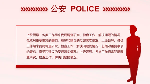 红色大气监狱警察工作计划动态PPT模板