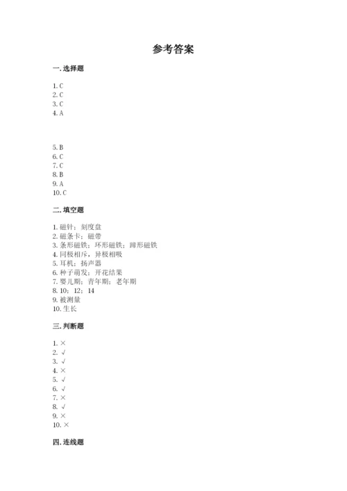 教科版二年级下册科学期末测试卷及参考答案（预热题）.docx